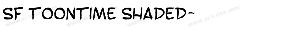 SF Toontime Shaded字体转换